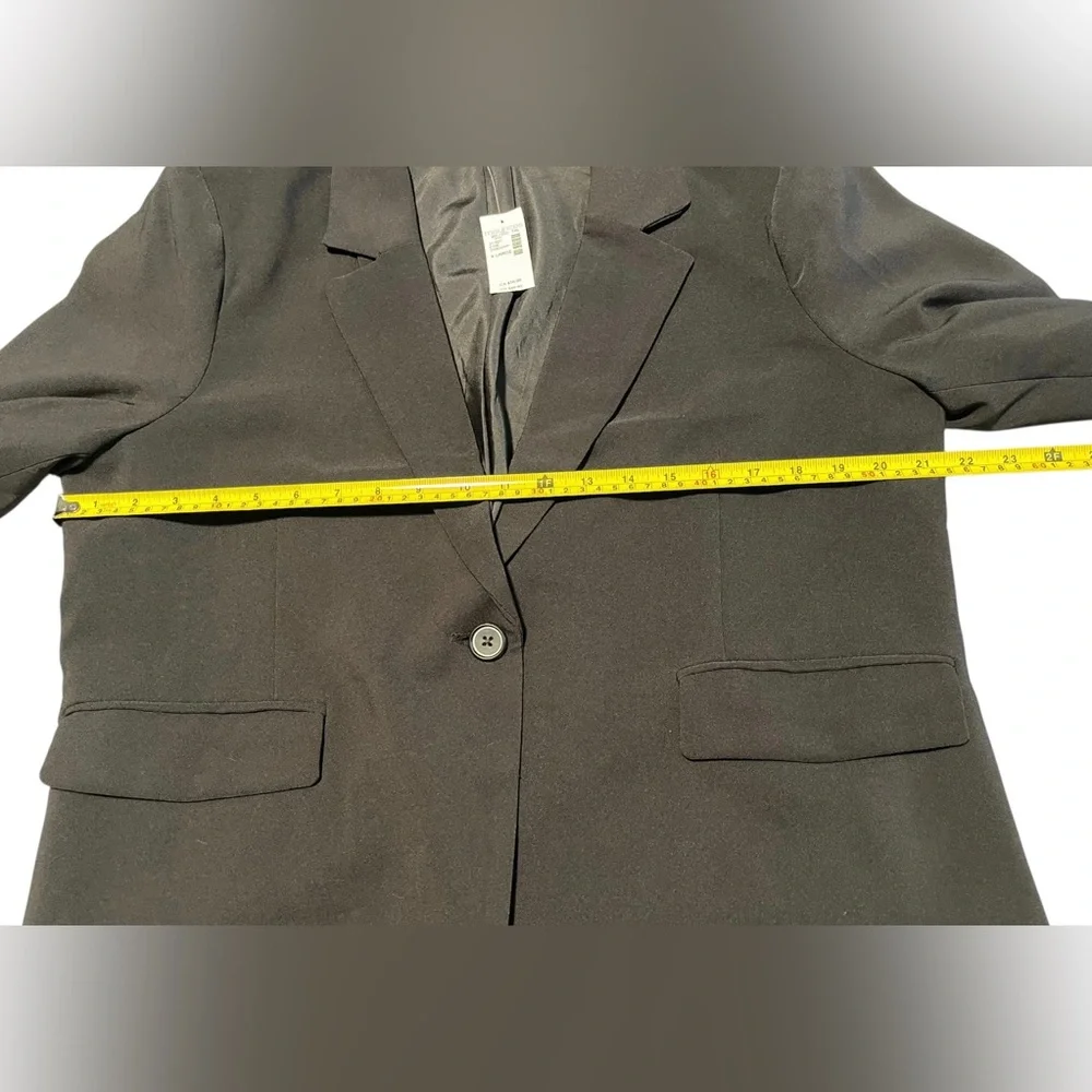 Maurices New w Tags Black Single Button Blazer Jacket Women's Size XL Career